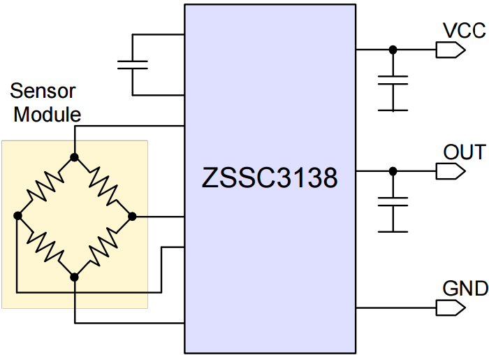 ZSSC3138 - Automotive Sensor Signal Conditioner for Ceramic Sensor